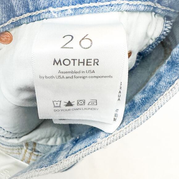 Mother Superior The Rascal Ankle Undone Vacation Temptation Denim Jeans Size 26 - Picture 6 of 9